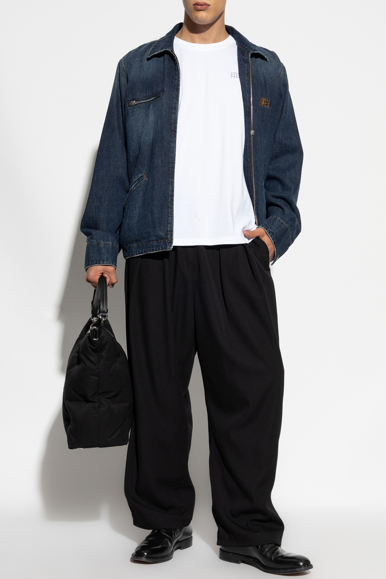 ジャケット・アウター HENRIK VIBSKOV LETTER DENIM JACKET   MM6 Henrik Vibskov Denim Jacket in Blue White Blur – No.6 Store